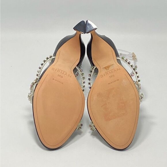 Alexandre Birman Dolores 100 Black & Sparkling Straps Sandal size 36.5 - Picture 11 of 12